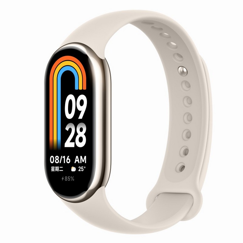 XIAOMI Smart Band 8 (Champagne Gold Case, White Band) BHR7166GL